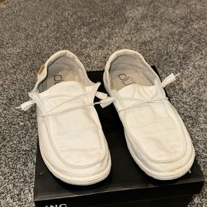 Hey Dude white shoes